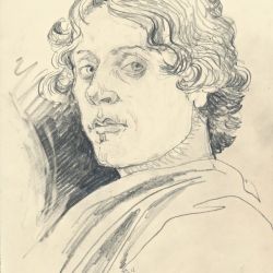 Sketch Sandro Botticelli self portrait